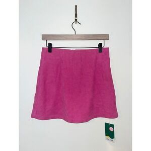 HALARA NWT Pink Corduroy Mini Skirt Women's A Line Casual | Small